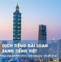 Dịch Tiếng Đài Loan Quả Tiếng Việt